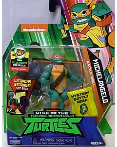 PLAYMATES RISE OF THE TEENAGE MUTANT NINJA TURTLES ベーシックフィギュア BATTLE SHELL MICHELANGELO ワケアリ特価